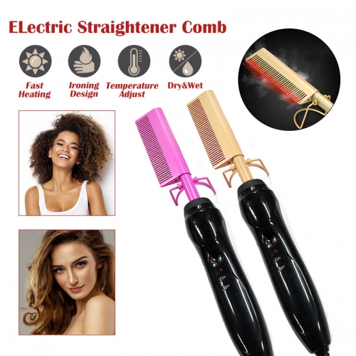 410F Hair Straightener Professional Electric Hot Comb Brush can do dropshipping