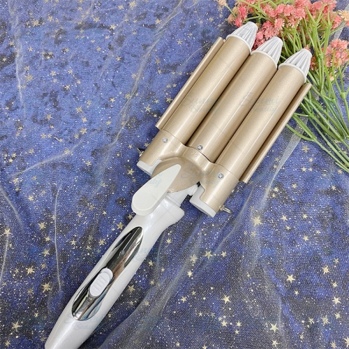 Wholesale Rotating Ceramic Ionic Big Wave Curler Automatic LED Curling Iron can do dropshipping