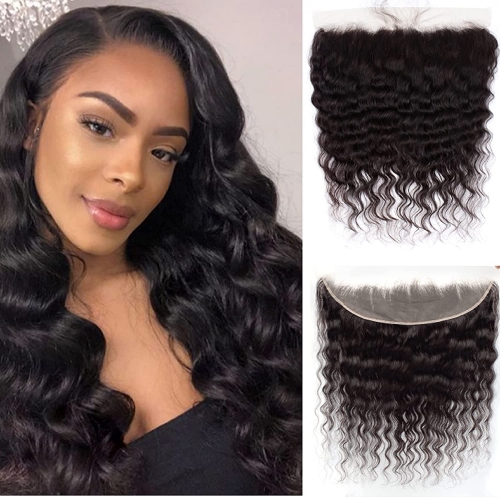 Wholesale Loose Wave 100% human hair 13*4 Ear to Ear Lace Frontal Closure,can do dropshipping