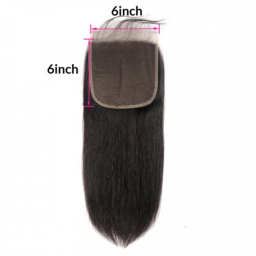 Wholesale 6x6 Free Part HD Lace Straight Unprocessed Human Hair Closure 12-20 Inch,can do dropshipping