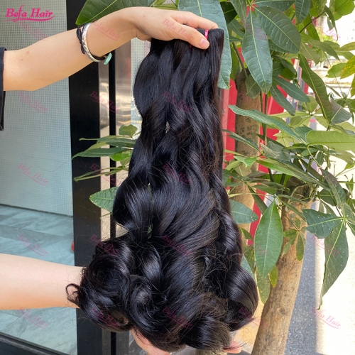 Wholesale Double Drawn 3 Bundles Loose Wave Hair,can do dropshipping