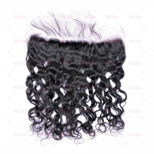 Wholesale Natural Wave 100% human hair 13*4 Ear to Ear Lace Frontal Closure,can do dropshipping