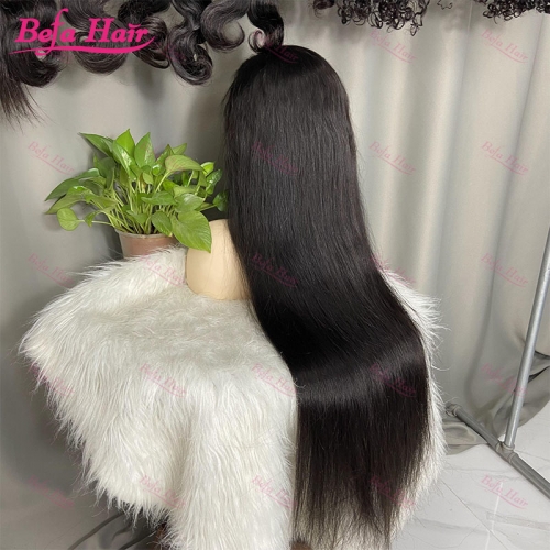 Wholesale Straight HD5x5 Lace Closure  Natural Black Wigs 200% Density