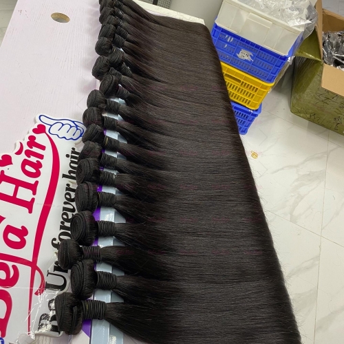 Wholesale Straight 4Bundles 8-30 Inches Natural Black human Hair Weave