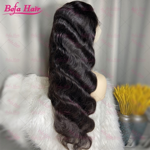 Wholesale Body Wave 13x4 Transparent Lace front Wigs Virgin Human Hair Pre Plucked With Baby Hair Wigs