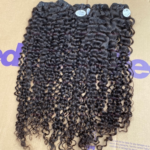Wholesale Raw Hair Italian Curly 1Bundles 8-30 Inches Natural Black human Hair Weave