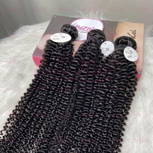 Wholesale Pre-plucked 3 Bundles Brazilian Kinky Curly Hair With 5x5 Lace Closure,can do dropshipping