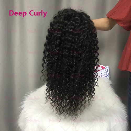 Wholesale 13x4 Transparent Lace Frontal High Density Lace Wigs(Deep Curly/Italian Curly/Loose Wave/Water Wave)