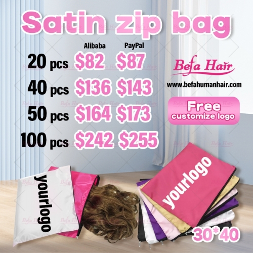 Satin zip bag Deal