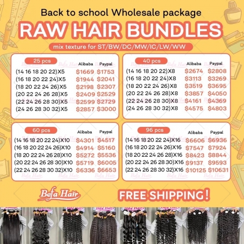 Wholesale Package For Raw Hair Bundles