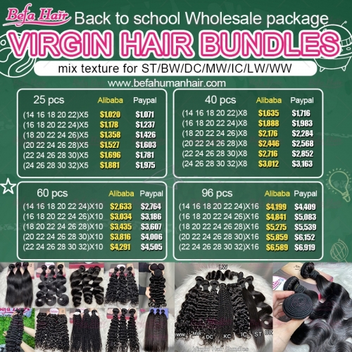 Wholesale Package Virgin Hair Bundles