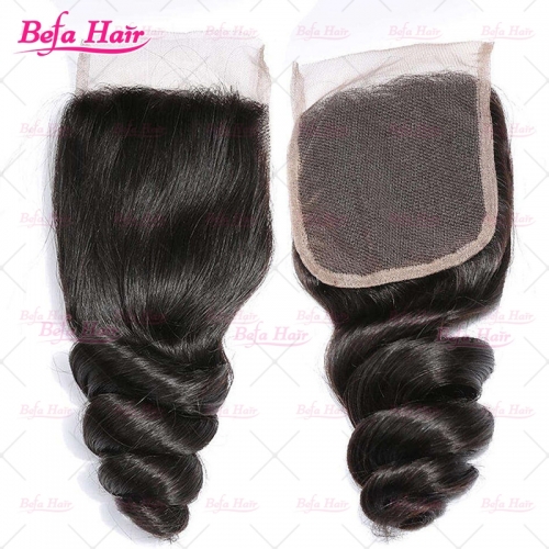 Wholesale 5x5 Free Part HD Lace Loose Wave Unprocessed Human Hair Closure 12-20 Inch,can do dropshipping
