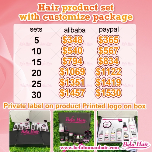 Wholesale Hair product Set With Customize Package