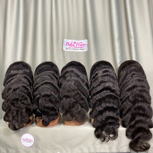Wholesale Body Wave 13*4  HD Front Black Wigs 200% Density