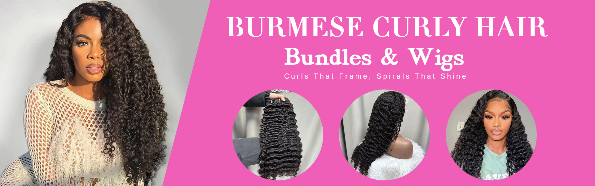 Burmese Curly Human Hair Bundles