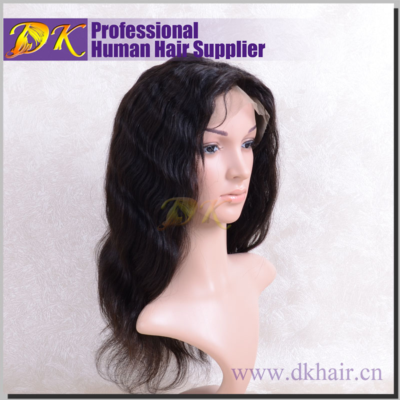 Indian wave Hair Full lace Wig 100% human Deluxe hair