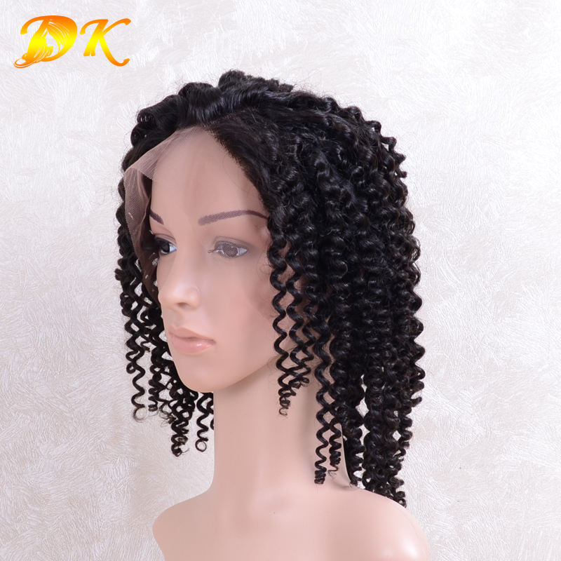 Indian Wave Hair Half lace frontal Wig 100% human Plus hair