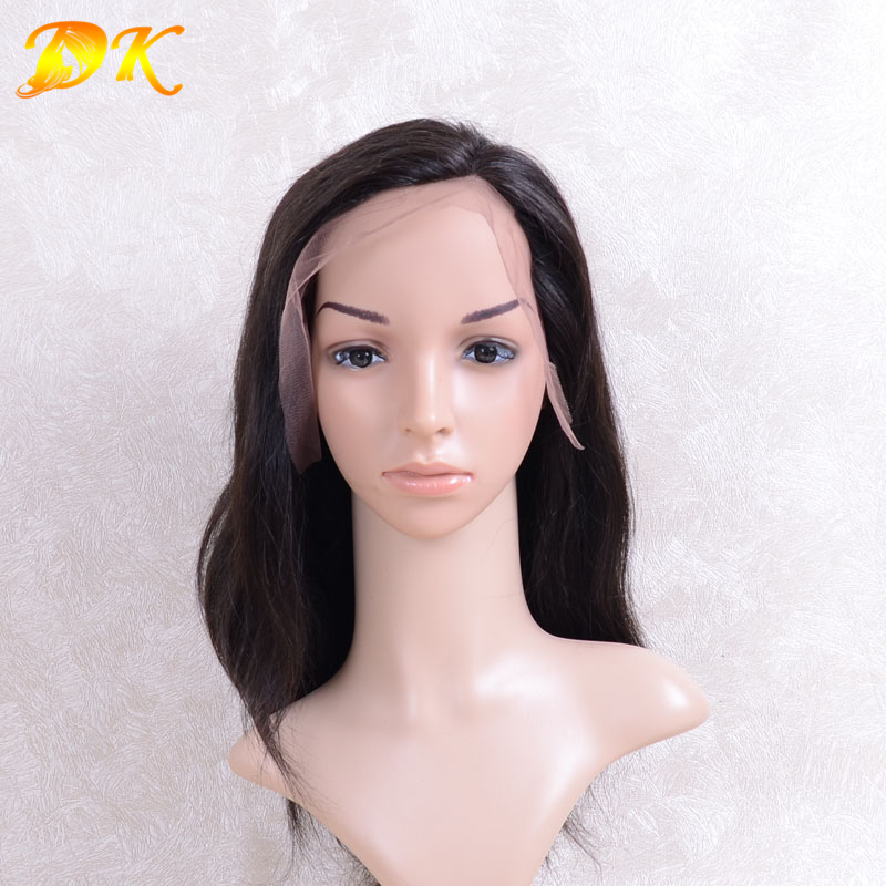 Elegant Wave Hair Half lace frontal Wig 100% human Regular hair