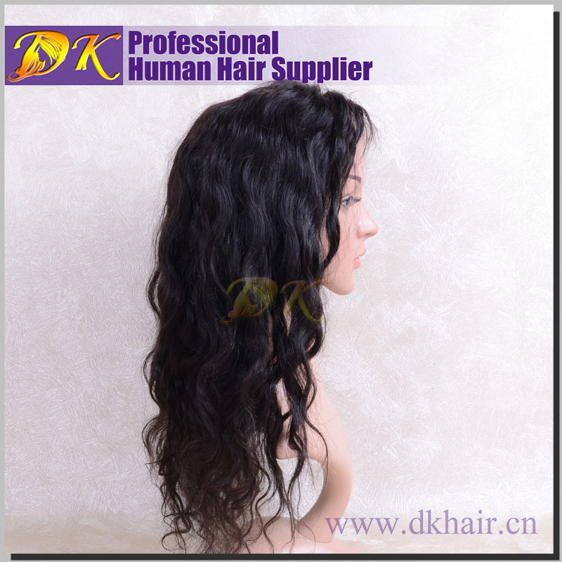 Indian Wavy Hair Full lace Wig 100% human Regular hair