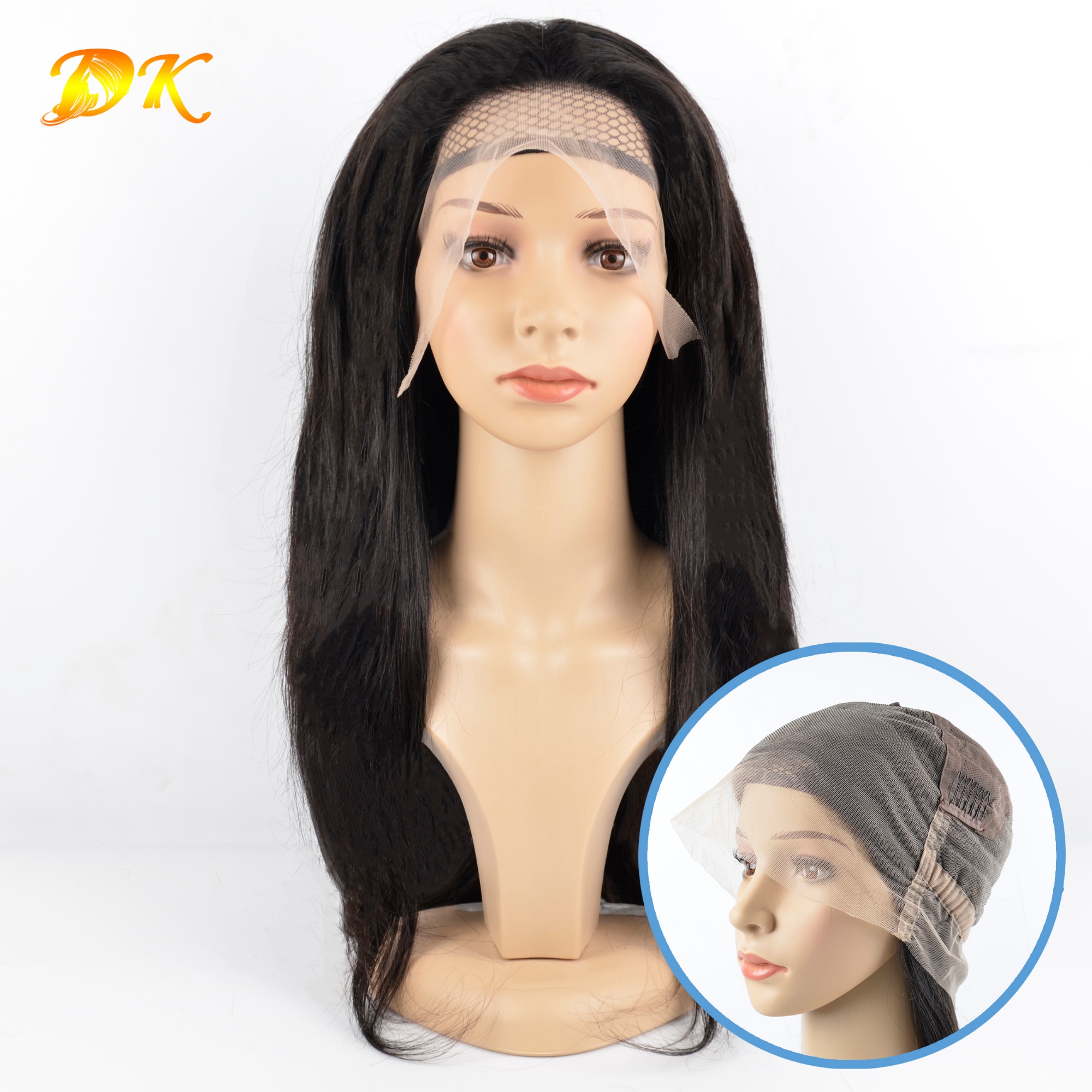 Straight Hair Full lace Wig 100% human Deluxe hair