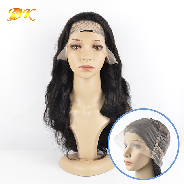 body wave Hair Full lace Wig 100% human Deluxe hair