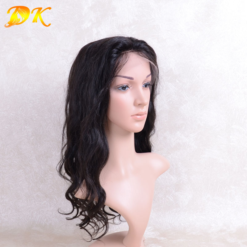 Natural Wave Hair Full lace Wig 100% human Deluxe hair