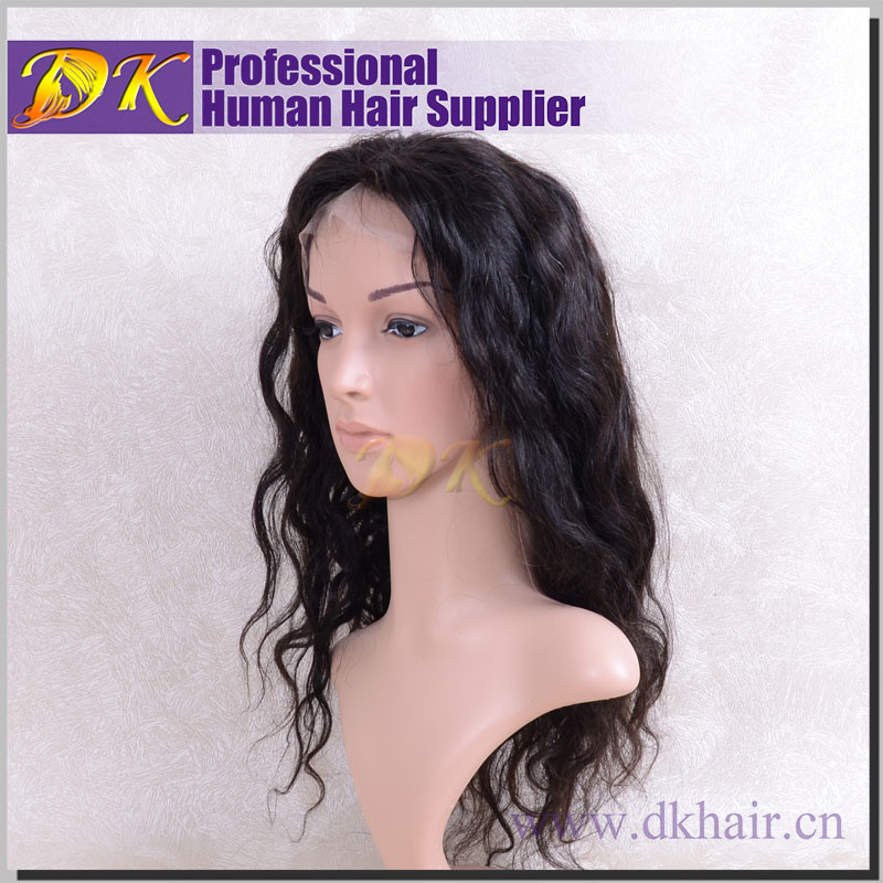 Elegant Wavy Full lace Wig 100% human virgin hair