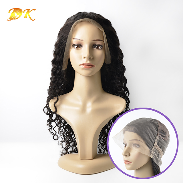 French Wavy Full lace Wig 100% human virgin hair