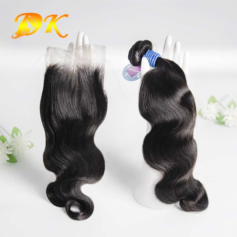 Body Wave Bundle deals with Closure 4x4 5x5 6x6 Deluxe Virgin Hair