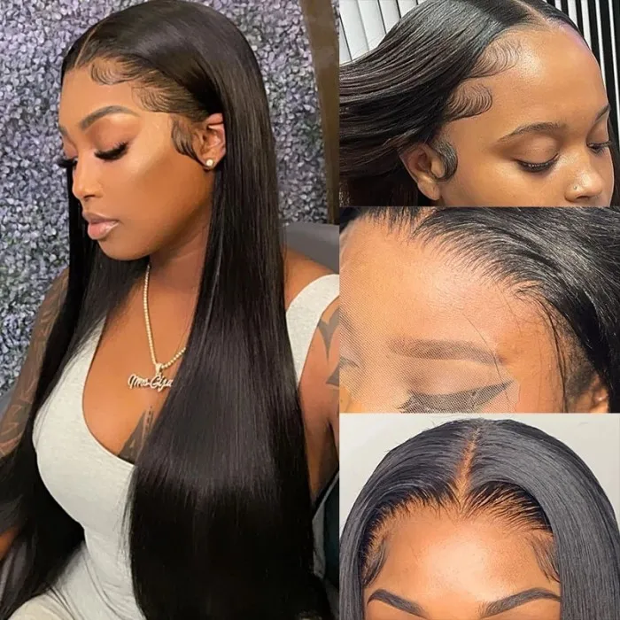 Straight Transparent HD 13x4 13x6 Lace Frontal Wig 100% Plus Virgin Hair