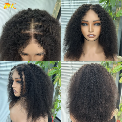 Afro Kinky Curly Transparent HD 13x4 13x6 Lace Frontal Wig 100% Plus Virgin Hair
