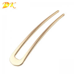 Minimalist Gold Metal Hair Sticks for Bun | Styling Pins - 1 Pc