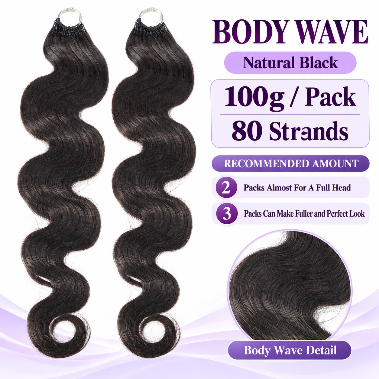 Body Wave Mermaid Braids Crochet Human Hair for Boho Braids Miracle Knots Ready Pre-Separated Time-Saving Design