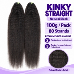 Miracle Knots Crochet Hair Kinky Straight for Boho Braids | Crochet Weaves | Fulani Braids | Twists Pre-Separated Lightweight Full & Soft Pre-Looped H