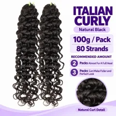 Italian Curly · #1B Natural