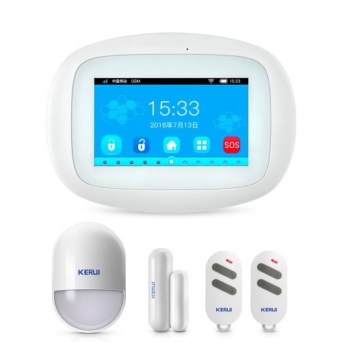 KERUI k52 WIFI GSM Kerui 4.3 inch TFT color screen smart home alarm system