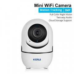 KR WIFI Indoor use IP camera with PIR Motion & Auto Tracking & IR Lights & cloud storage