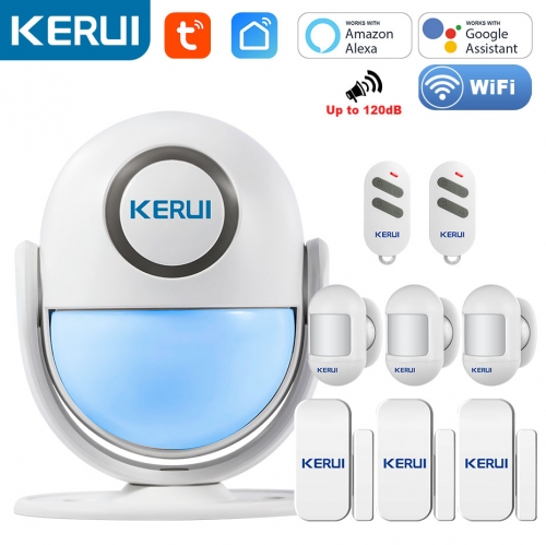 KERUI WP7 WiFi Alarm System host Build-in PIR Motion Sensor kit