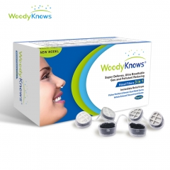 WoodyKnows Filtros Nasales 3 en 1, Combina Defensa Súper, Ultra Filtros Nasales Respirables que Reduce Gas y Artículos Contaminantes