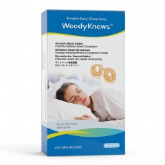 WoodyKnows ダイナミック鼻拡張器 | 睡眠・スポーツ用呼吸補助具 | 柔らかで快適な鼻通気口 | 呼吸の気流を改善 | いびきと鼻詰まりの緩和 | 正しいいびき防止ソリューション
