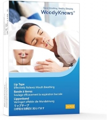 WoodyKnows décembre 2023 nouveau ruban à lèvres sûr│Bande anti-ronflement pour le sommeil│Soulagement de la respiration par la bouche sèche│Une meille