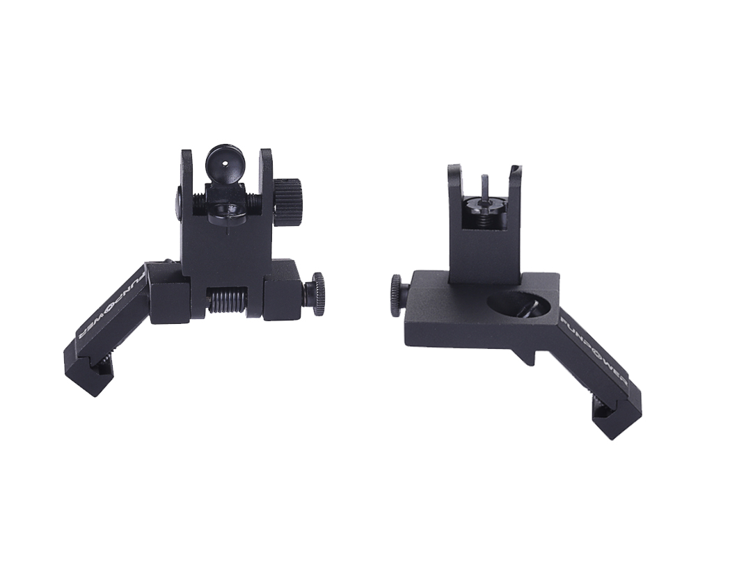 Funpower 45 Degree Offset Flip Up Iron Sights for Rifle,Rapid ...