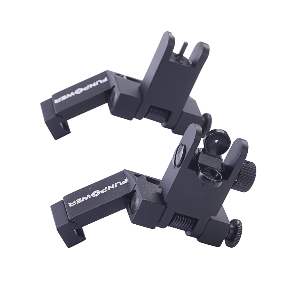 Funpower 45 Degree Offset Flip Up Iron Sights for Rifle,Rapid ...