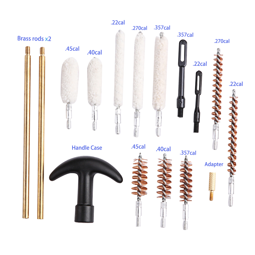 gun cleaning kit  barrel brushes tools  handgun cleaning kit 