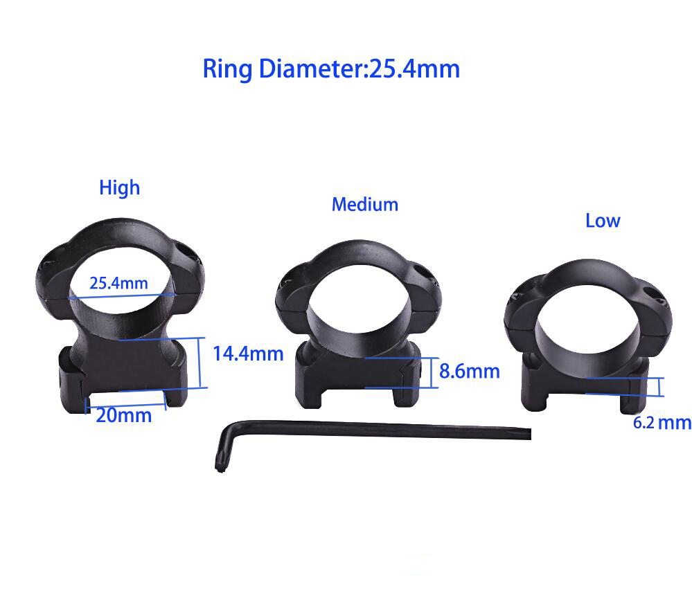 steel mount ring   25.4mm steel weaver mount  scope mount rings