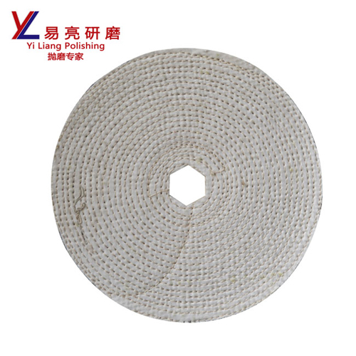 white cloth sisal abrasive wheel for finishing initial mirror effect