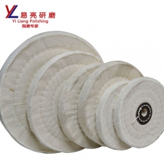 white pure original cotton bufing wheel with stitching for polishing brass/silver/gold/plastic