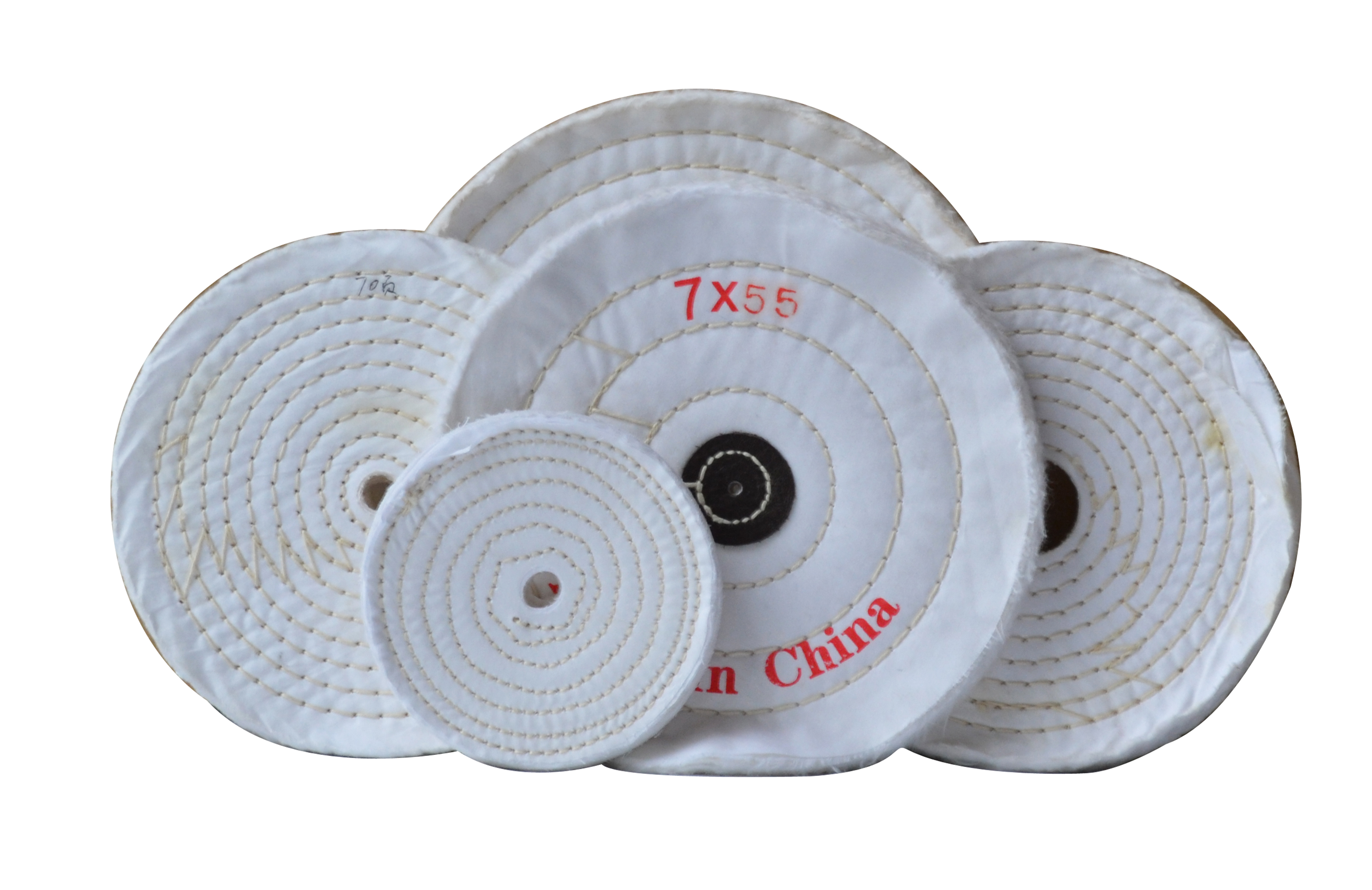 3''/4'' Cloth Polishing Wheels 50 Layers Thicken Cotton Lint/Sisal