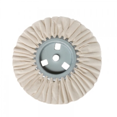 Hardened air cloth polishing wheel