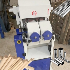 wood and metal tubes surface deburring and wire drawing grinding machine